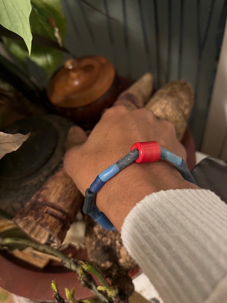 Original Segi beads with Iyun cuentas real Ifa