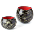 Medium Black Guinea Fowl Calabash Gourd Cups