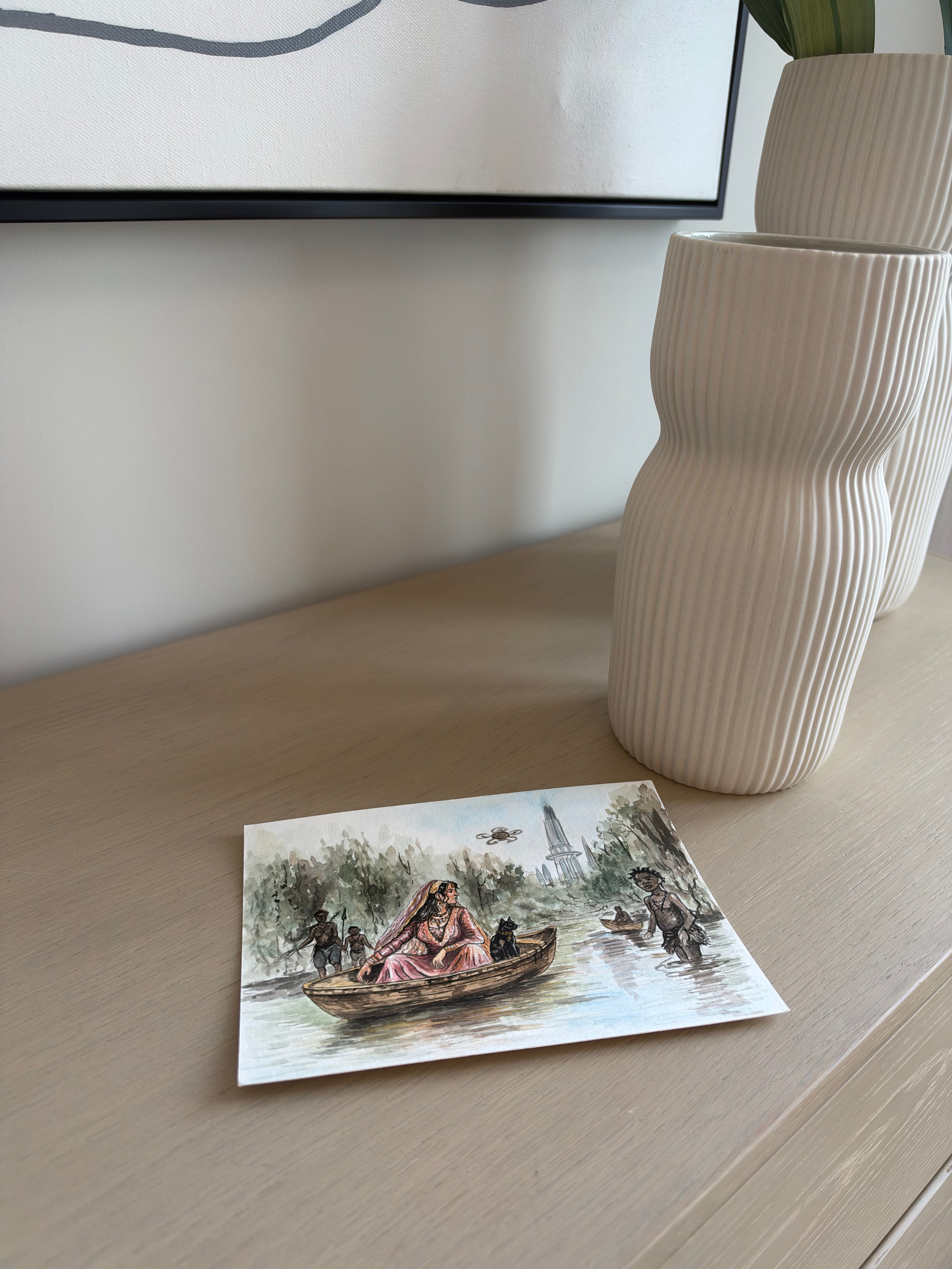 Handmade postcards