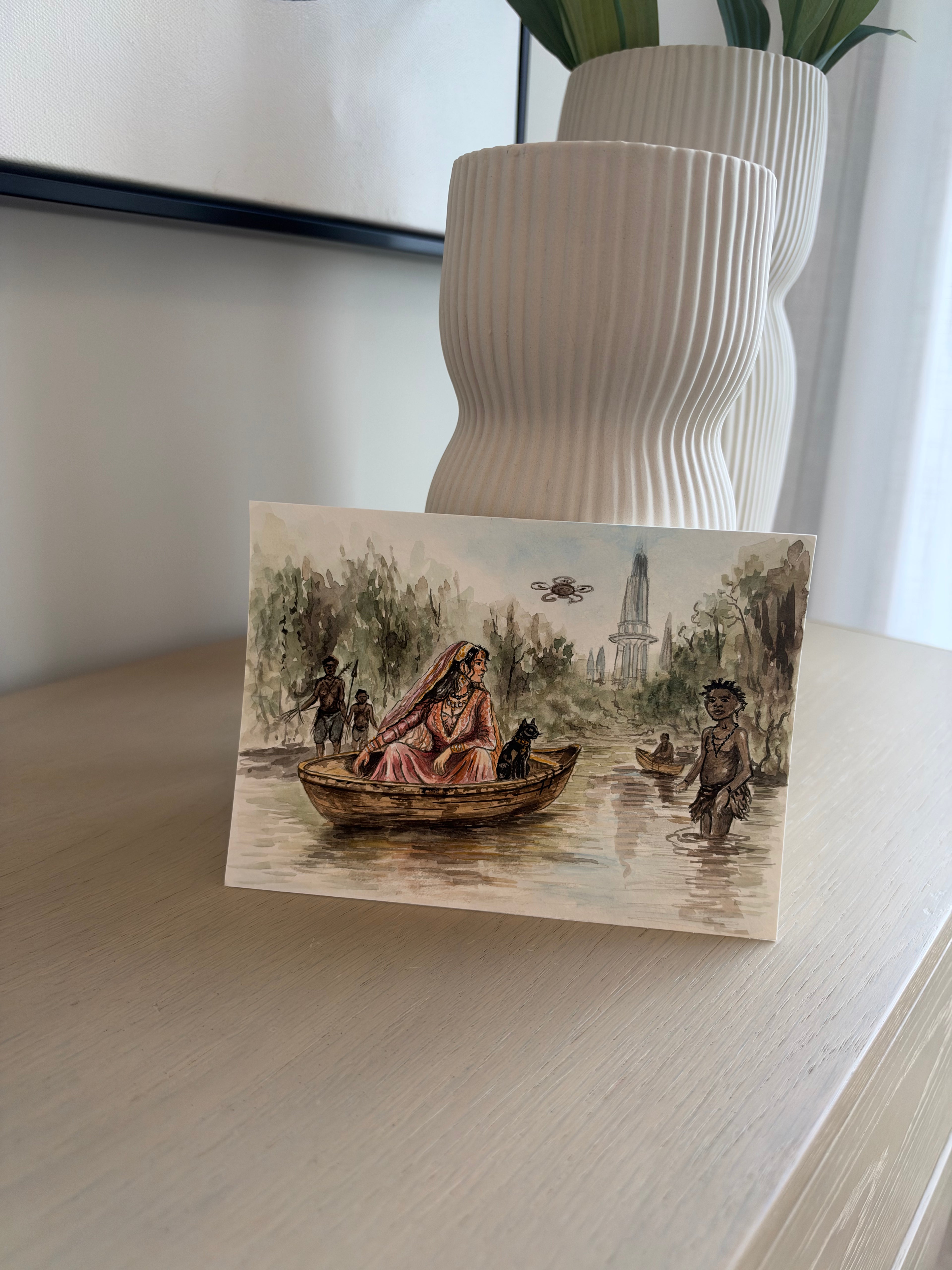 Handmade postcards