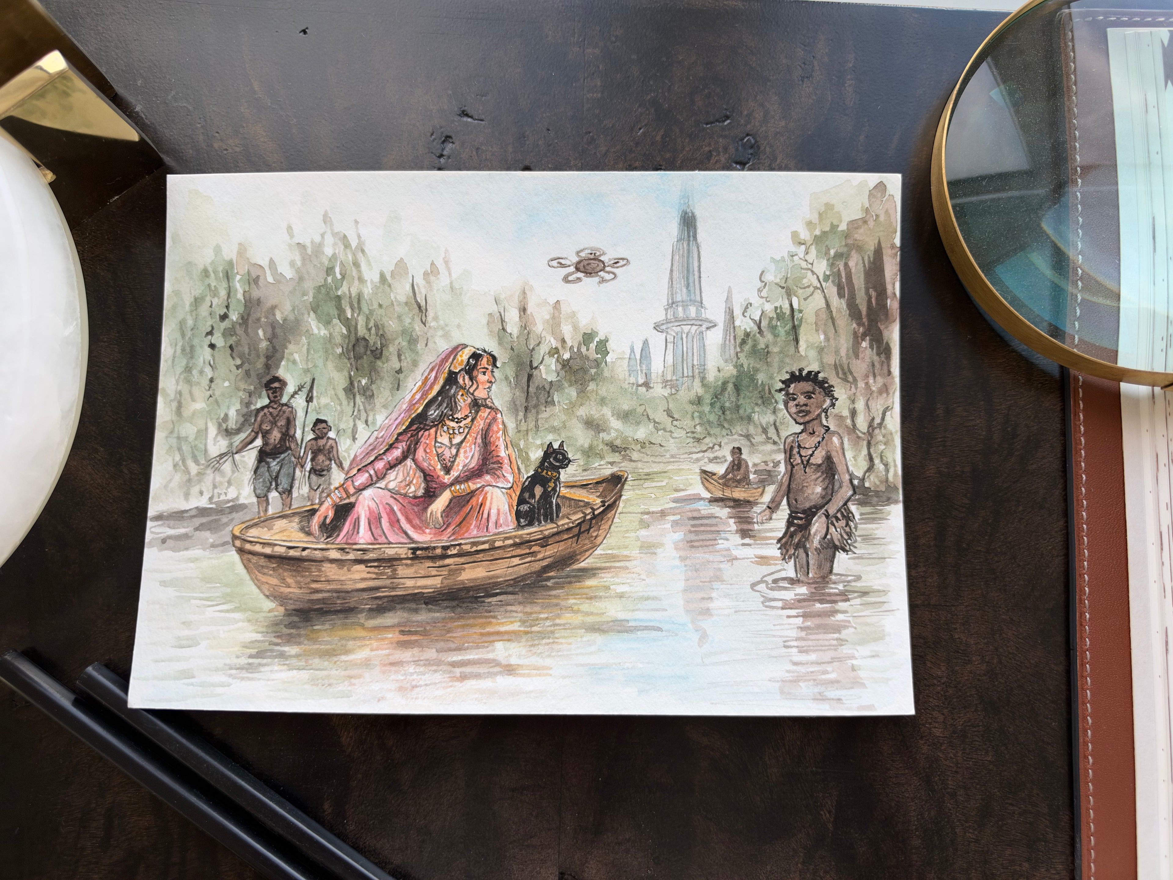 Handmade postcards