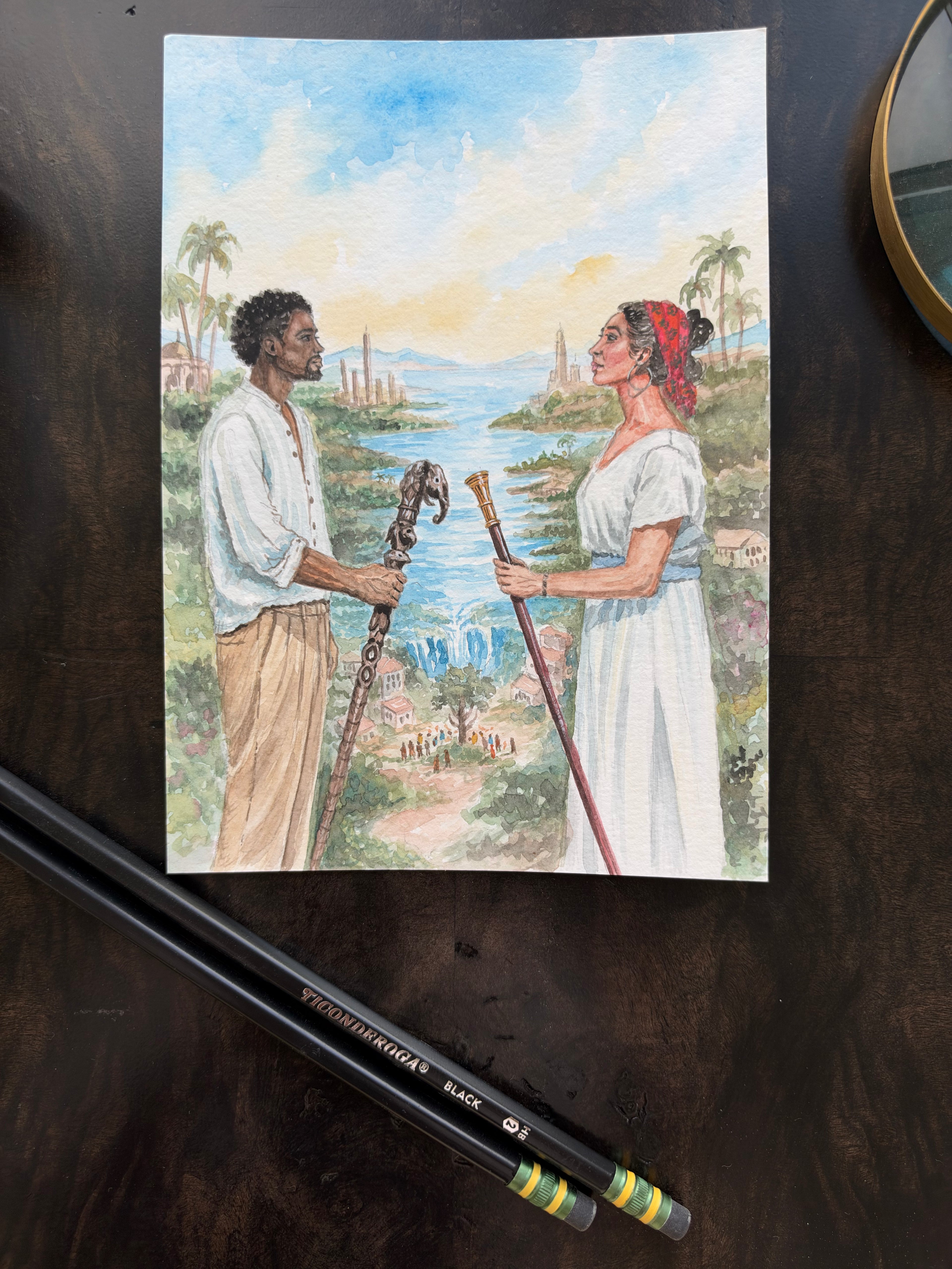 Handmade postcards