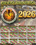 Ojo Ose Awon orisa calendar 2026