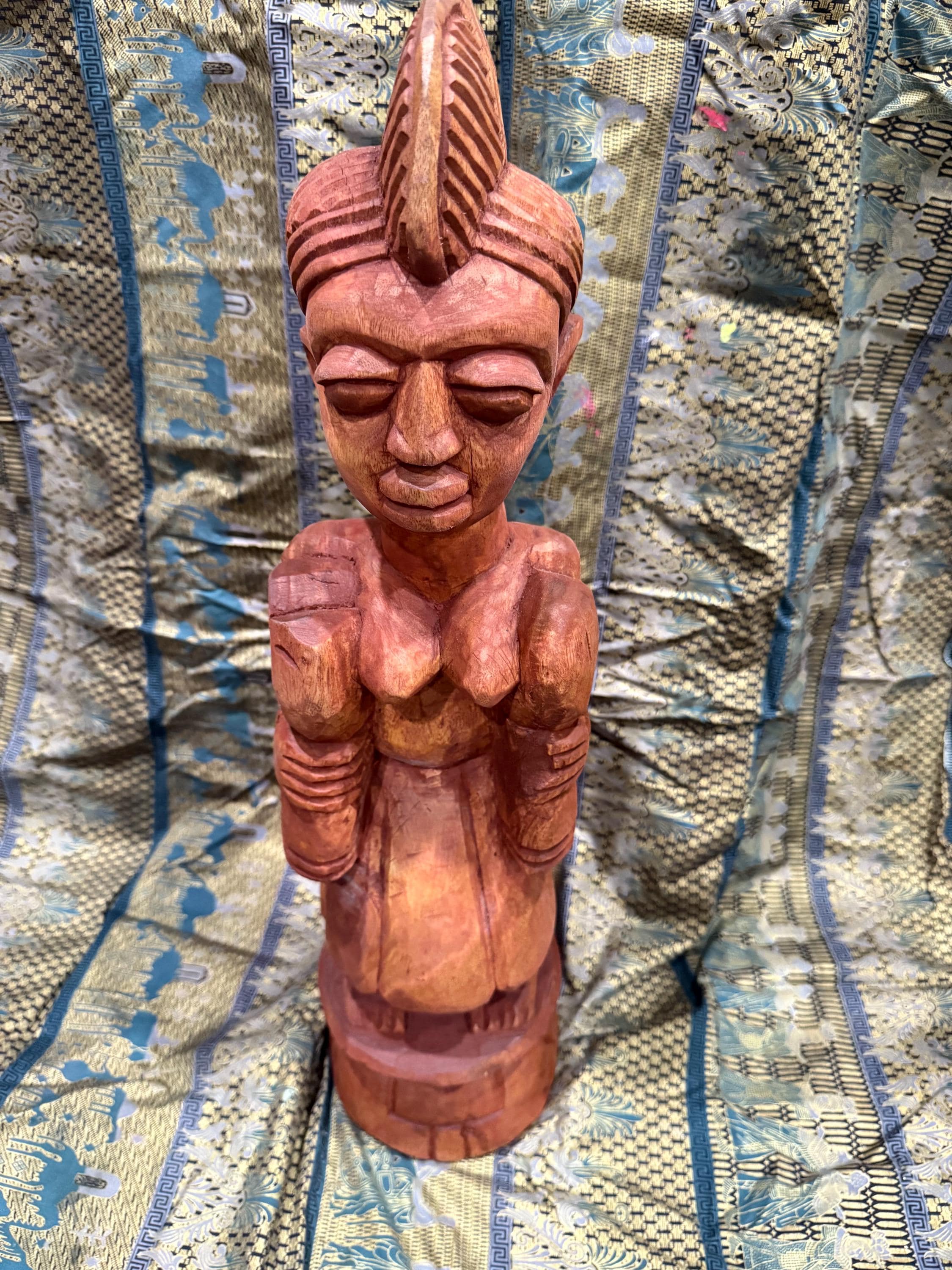 Handmade Oya Wood Icon 25 Inches