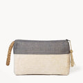 Handwoven Jute-Cotton Clutch - Gray